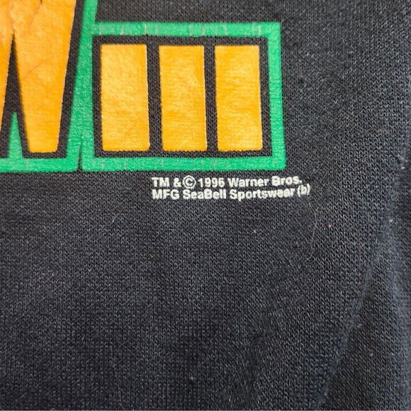 Vintage 1996 Looney Tunes Tweety & Sylvester Halloween Sweatshirt XL Unisex - Picture 5 of 12